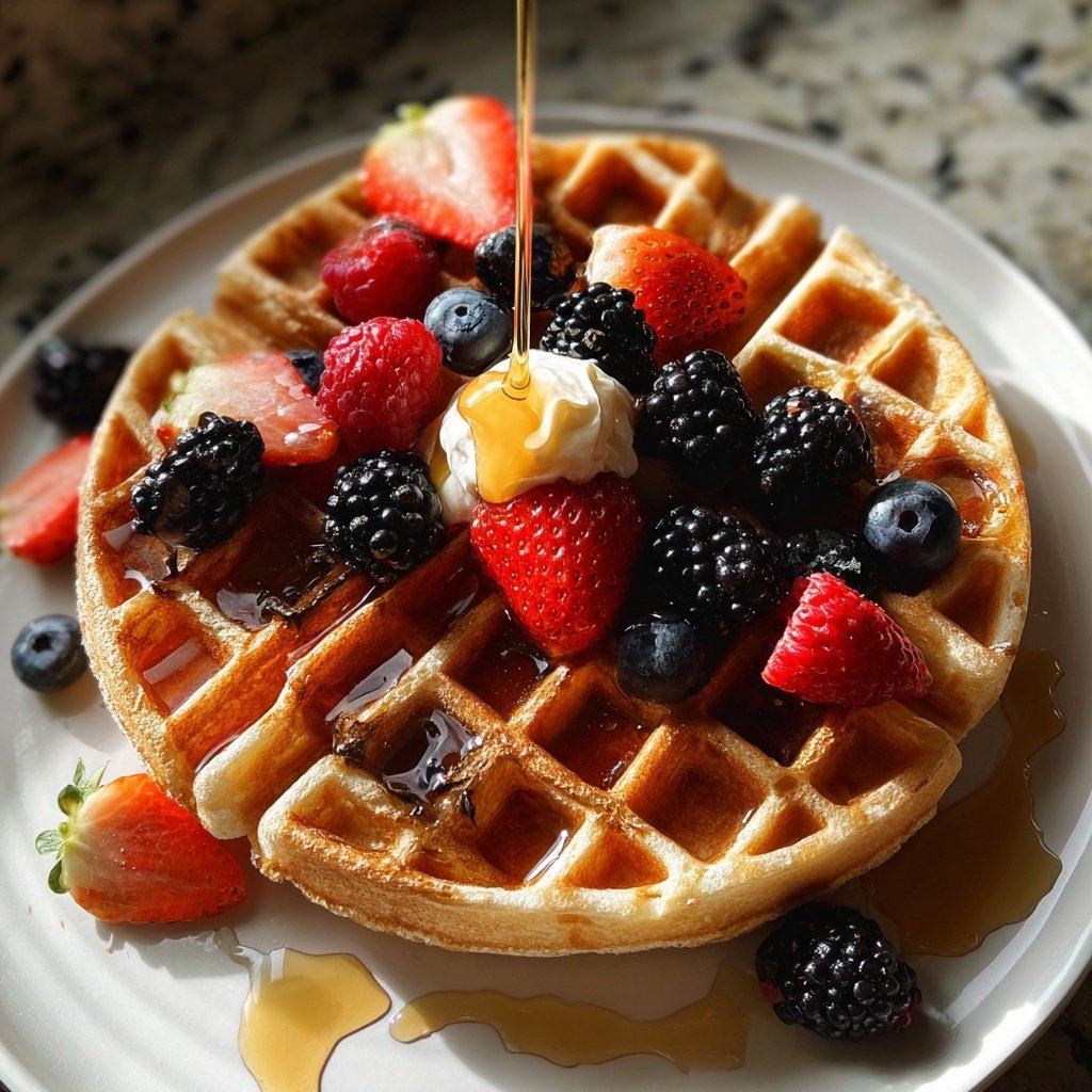Greek Yogurt Protein Waffles