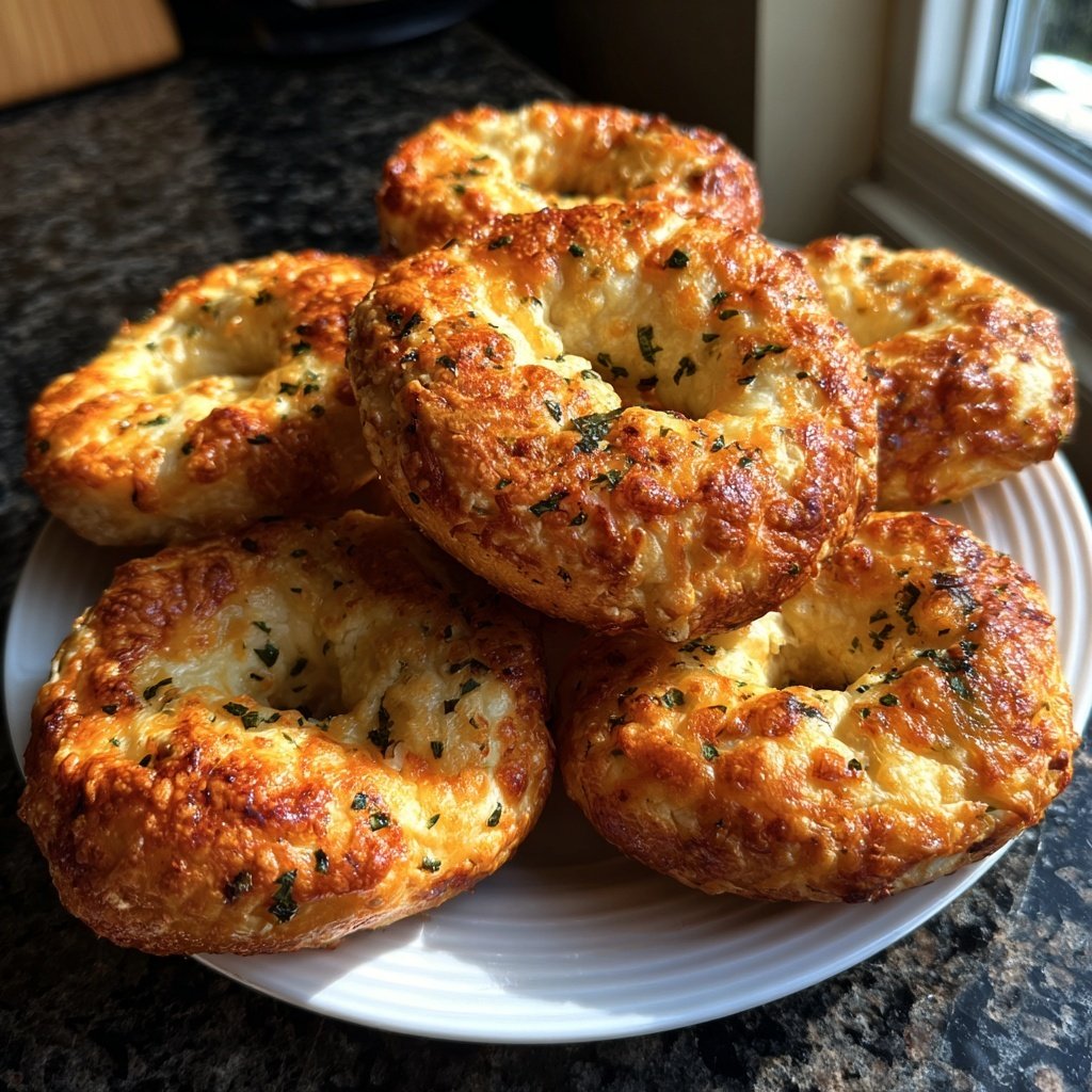 Protein Bagels with Jalapeño Cheddar Cheese